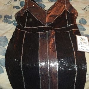 PRICE BREAK! NWT Sequin black dress